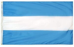 Nylon Argentina Civil Flag Grommets Finish