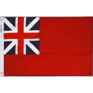 1707 British Red Ensign Flag Grommets Finish