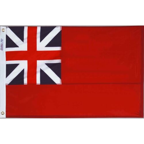 1707 British Red Ensign Flag Grommets Finish