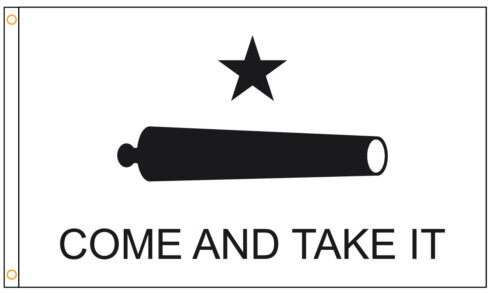 Gonzales Come and Take It Flag Grommets Finish