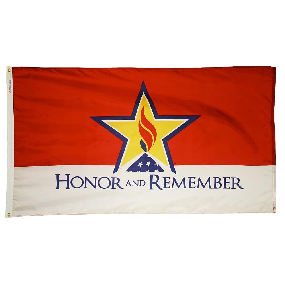 Honor and Remember Flag - Grommets 2 Honor and Remember Flag Grommets Finish