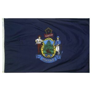 Maine Flag Grommets Finish