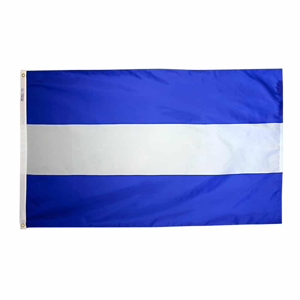 Nicaragua Civil Flag - Grommets 2 Nylon Nicaragua Civil Flag Grommets Finish