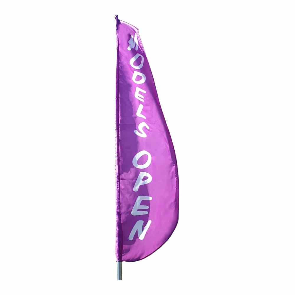 Models Open Feather Flag 2 Models Open Feather Flag
