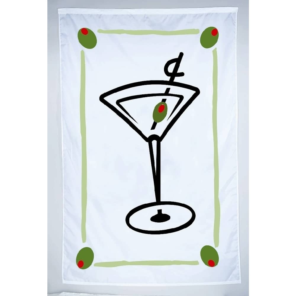 Cocktail Banner - Grommets 2 Cocktail Banner Grommets Finish