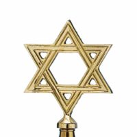 Brass Star of David - Gold