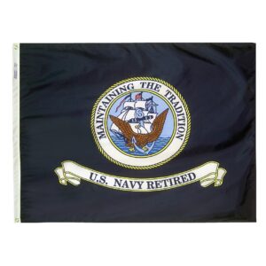 3x4 Foot Nylon Us Navy Retired