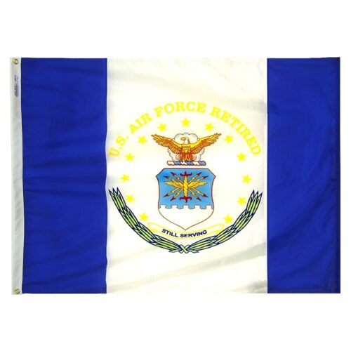Nylon USAF Retired Flag