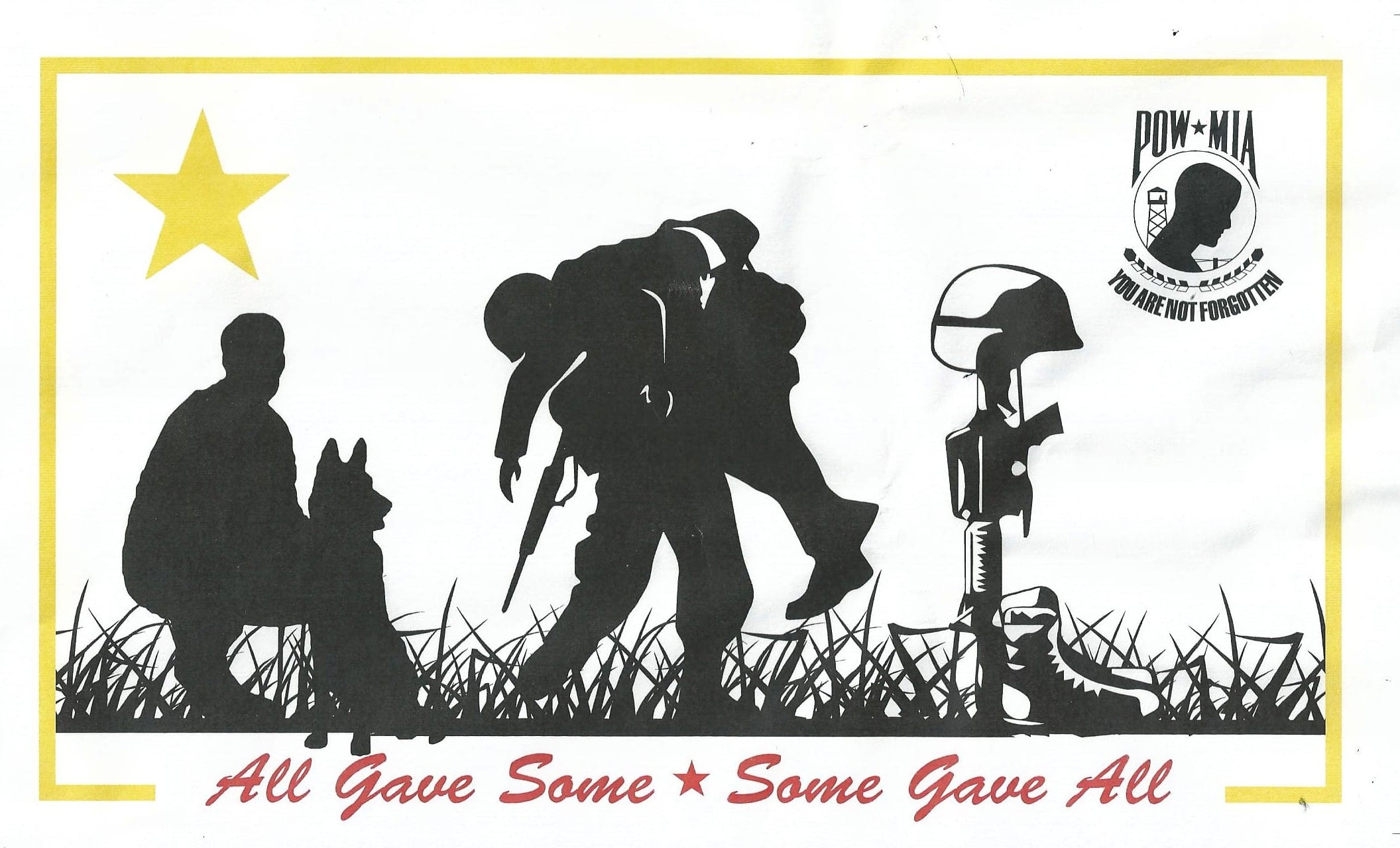 All Gave Some-some Gave All Flag - Grommets 2 All Gave Some-some Gave All Flag Grommets Finish