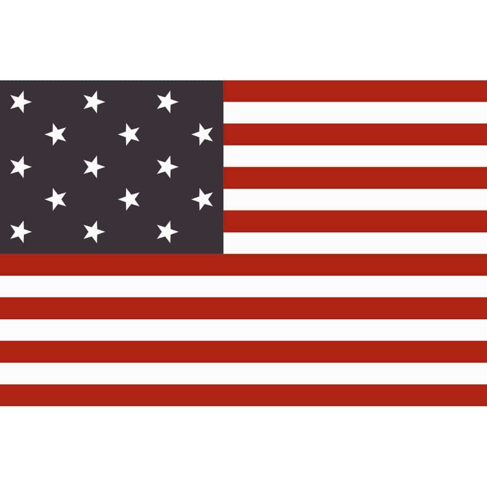 Cotton Star Spangled Banner - Grommets 2 Cotton Star Spangled Banner Grommets Finish