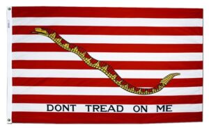 1st Navy Jack Flag Grommets Finish