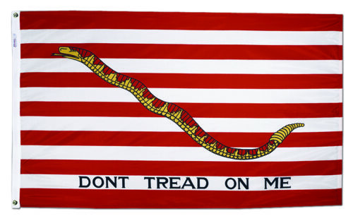 1st Navy Jack Flag Grommets Finish
