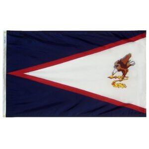 American Samoa Flag Grommets Finish