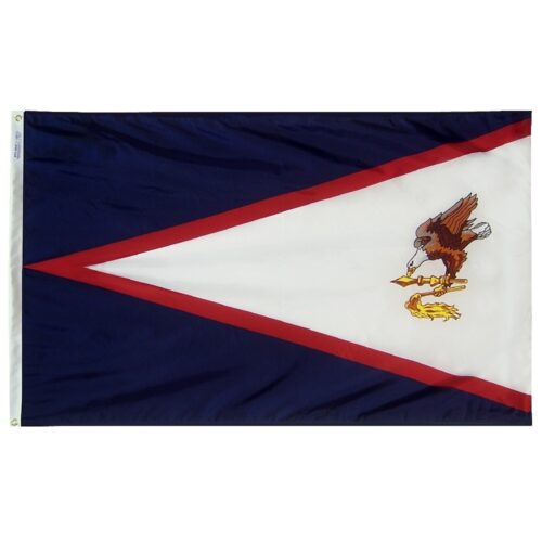 American Samoa Flag Grommets Finish