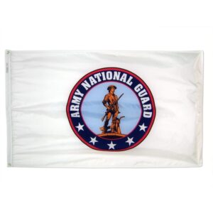 US Army National Guard Flag Grommets Finish