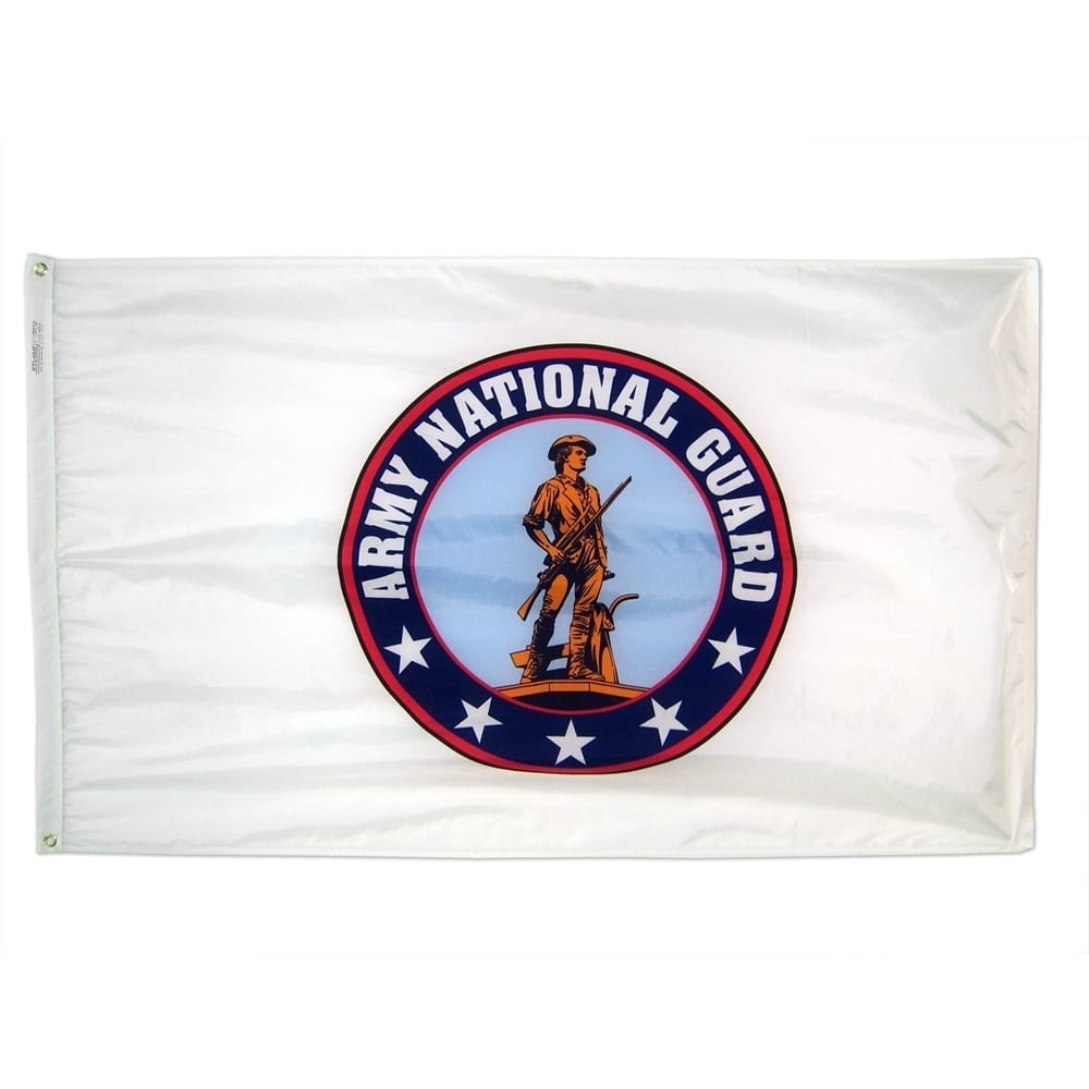 Army National Guard Flag - Grommets 2 US Army National Guard Flag Grommets Finish