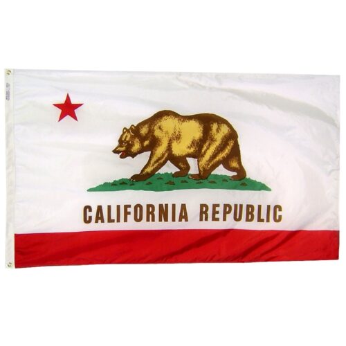 California Flag Grommets Finish