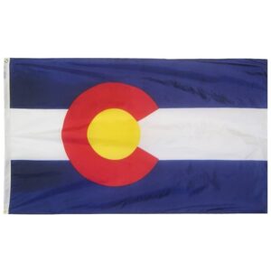 Colorado Flag Grommets Finish
