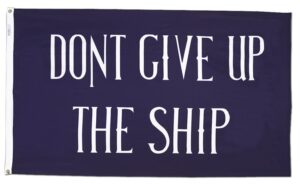 Commodore Perry Flag Grommets Finish
