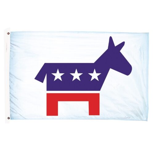Democrat Flag Grommets Finish