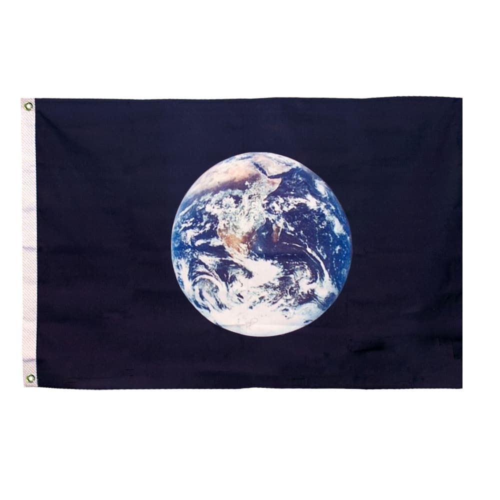Earth Flag - Grommets 2 Earth Flag Grommets Finish