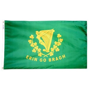 Erin go Bragh Flag Grommets Finish
