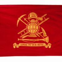 Fireman Loyalty Flag - Grommets