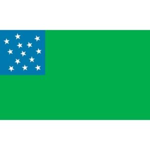 Green Mountain Boys Flag Grommets Finish