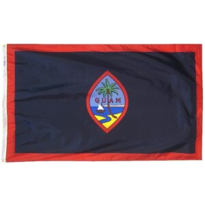 Guam Flag Grommets Finish