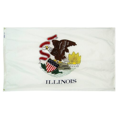 Illinois Flag Grommets Finish