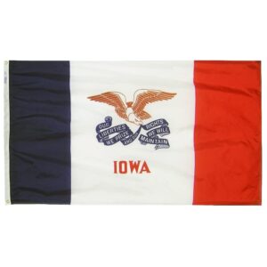 Iowa Flag Grommets Finish
