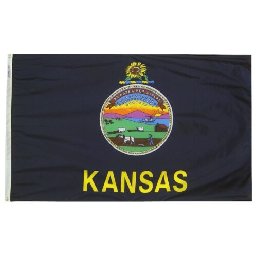 Kansas Flag Grommets Finish