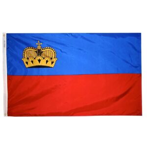 3x5 Foot Nylon Liechtenstein W/crown