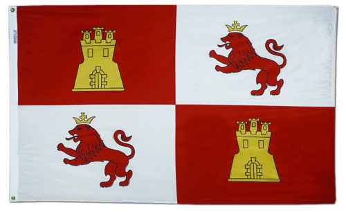 Lions and Castles Flag Grommets Finish