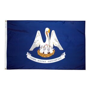 Louisiana Flag Grommets Finish