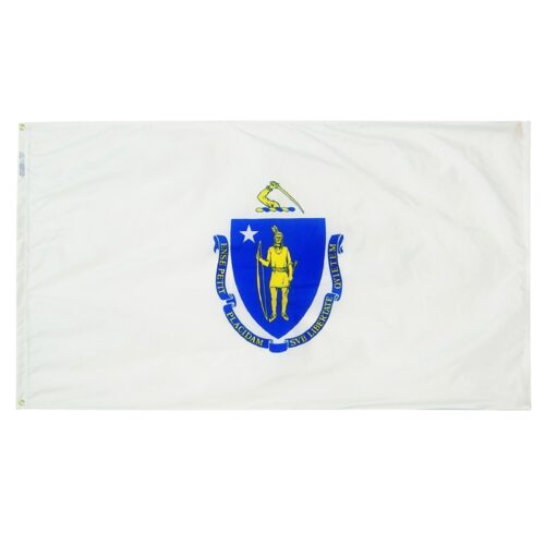 Massachusetts Flag Grommets Finish