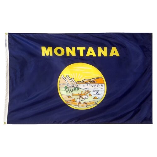 Montana Flag Grommets Finish