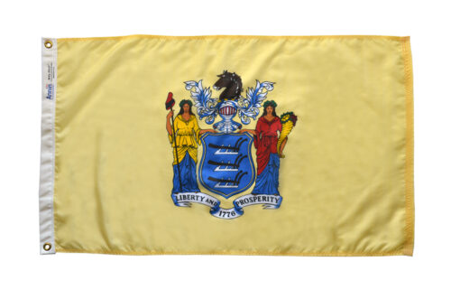New Jersey Flag Grommets Finish