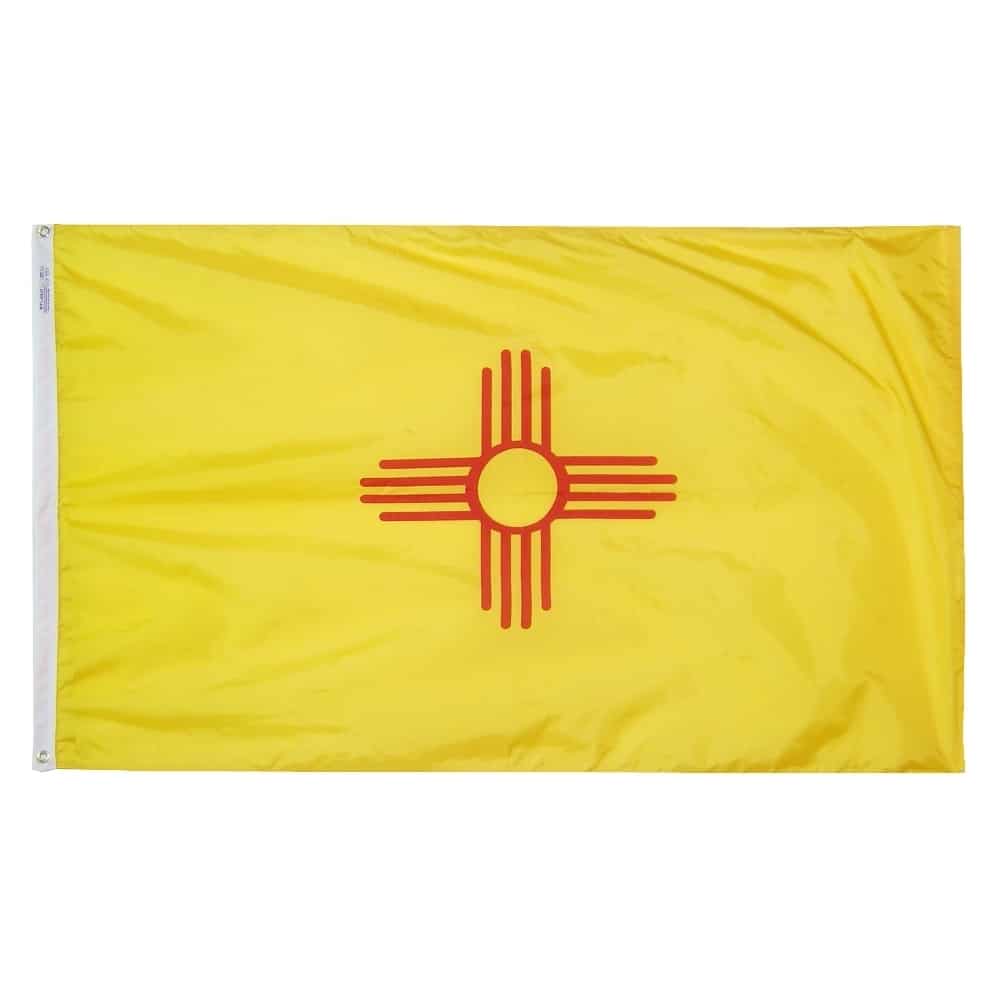 New Mexico Flag - Grommets 2 New Mexico Flag Grommets Finish