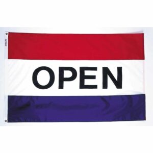 Open RWB Flag Grommets