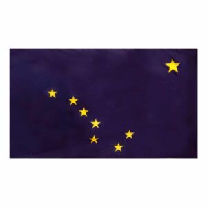 Alaska Flag Pole Hem Finish