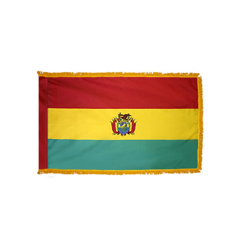 Bolivia Government Flag Fringe Finish