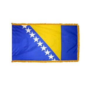 Bosnia and Herzegovina Flag Fringe Finish