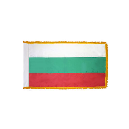 Bulgaria Flag Fringe Finish