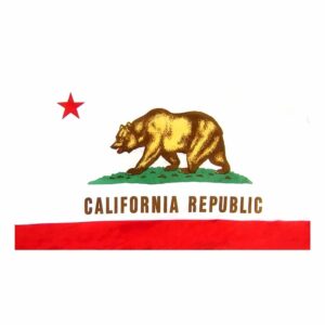 California Flag Pole Hem Finish