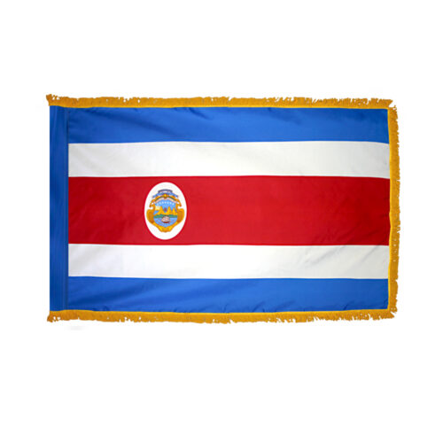 Costa Rica Government Flag Fringe Finish