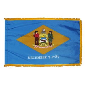 Delaware Flag Fringe Finish