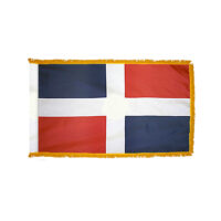 Dominican Republic Civil Flag - Fringe
