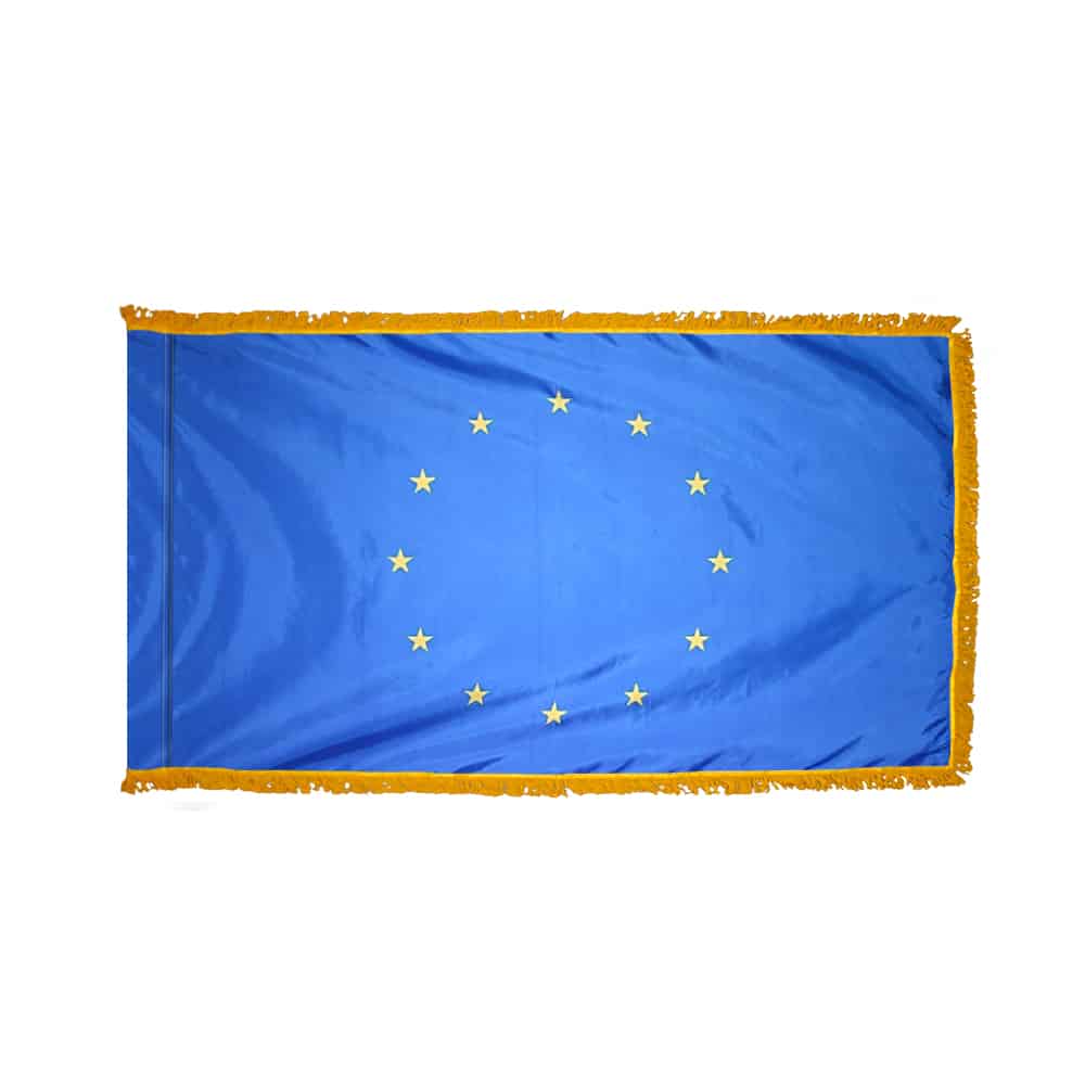 European Union Flag - Fringe 2 European Union Flag Fringe Finish