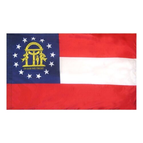 Georgia Flag Pole Hem Finish